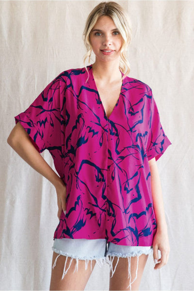 Jodifl Top Magenta / S Shelby Boxy Top