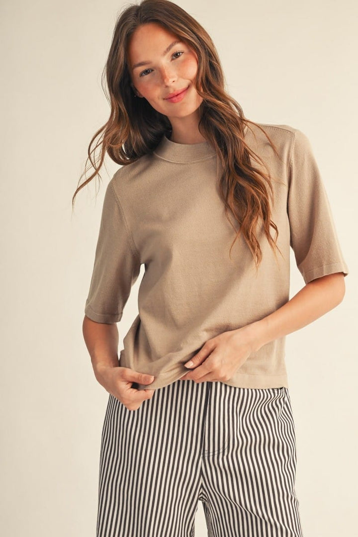 Jodifl Top Taupe / S Elsie Comfy Sweater Top