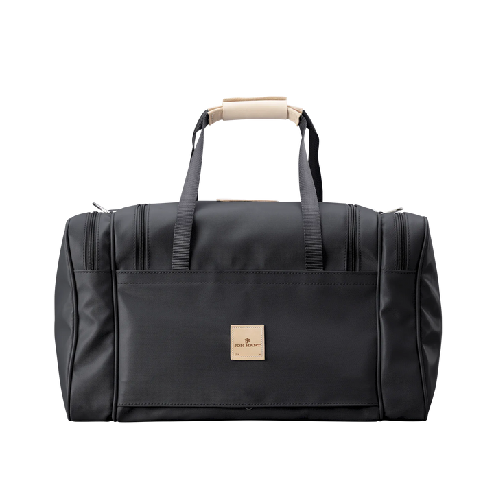 Jon Hart Design Bag Black Coated Canvas Jon Hart Medium Square Duffel Bag