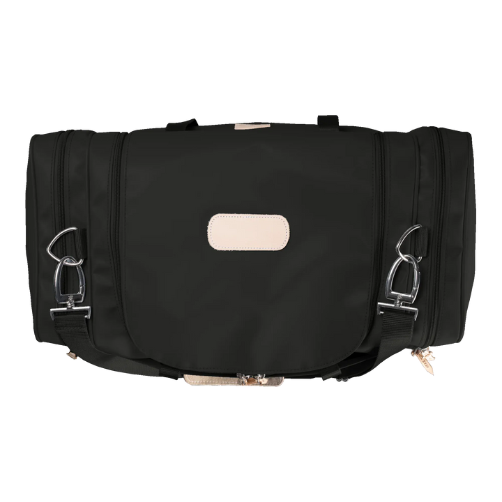 Jon Hart Design Bag Black Coated Canvas Jon Hart Medium Square Duffel Bag