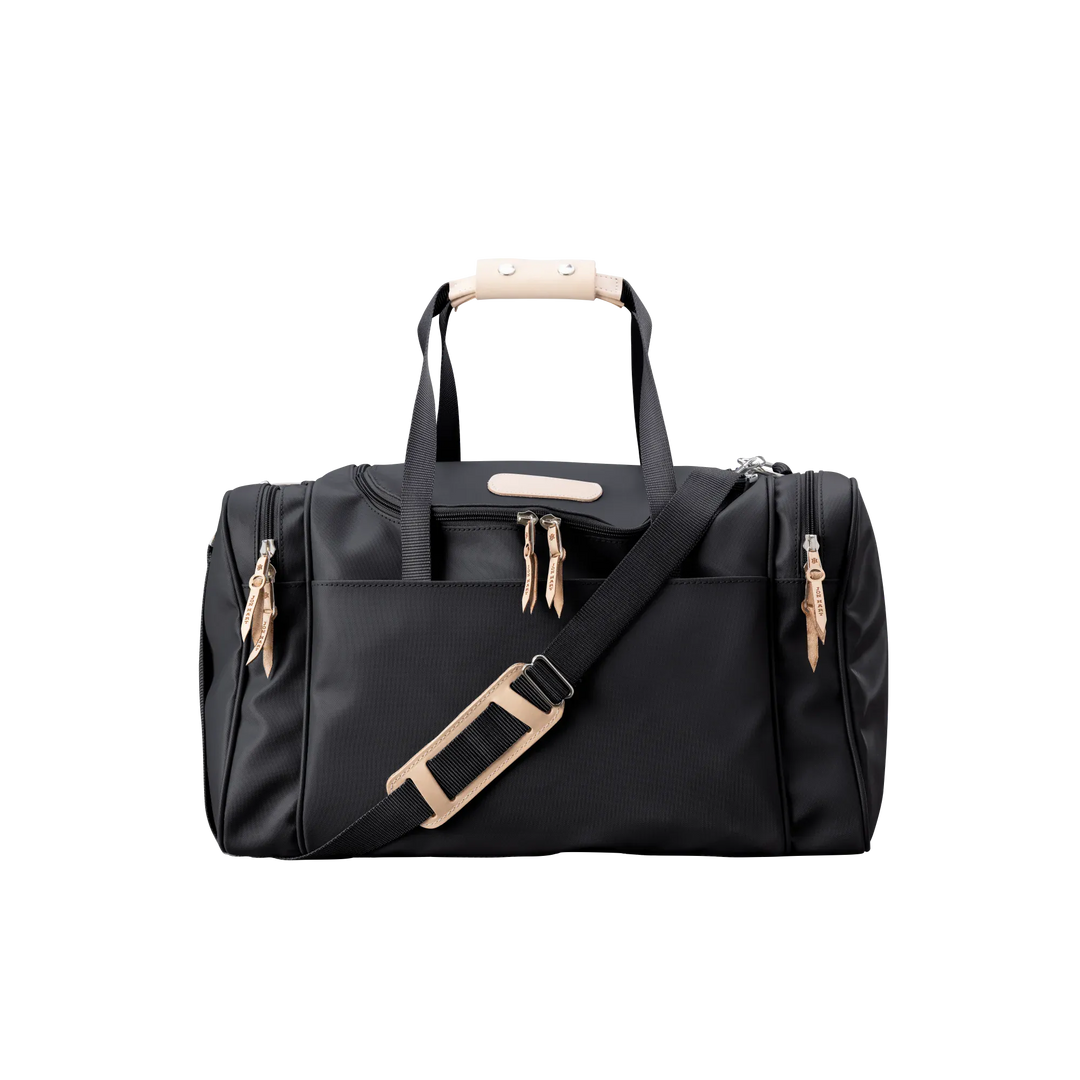 Jon Hart Design Bag Black Coated Canvas Jon Hart Medium Square Duffel Bag