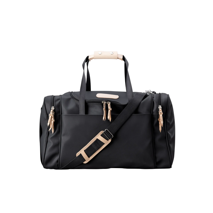 Jon Hart Design Bag Black Coated Canvas Jon Hart Medium Square Duffel Bag