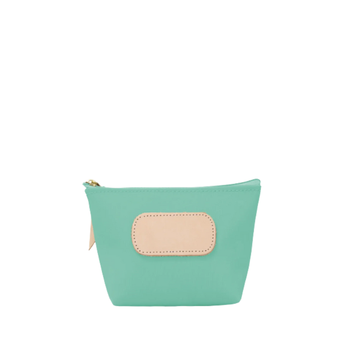 Jon Hart Design Chico Zip Bag made of mint coated canvas, featuring a compact, stylish bag with zipper closure.