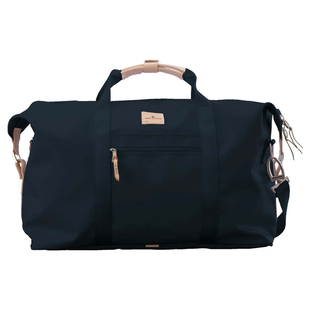 Jon Hart Design Bag Navy Coated Canvas Jon Hart Weekender Bag