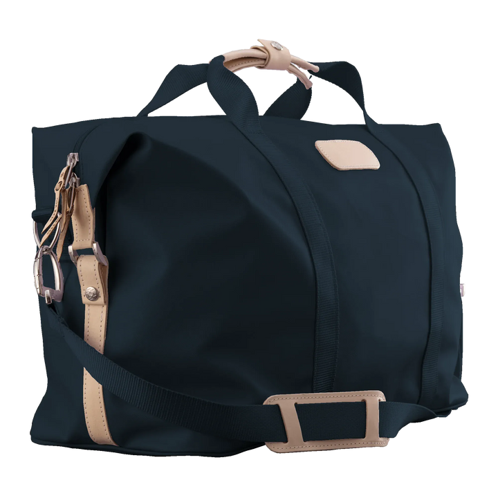 Jon Hart Design Bag Navy Coated Canvas Jon Hart Weekender Bag