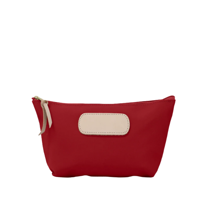 Red coated canvas Jon Hart Grande Zip Bag with handles, spacious and stylish bag by Jon Hart Design.