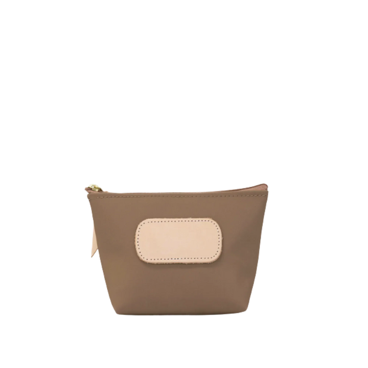 Jon Hart Design Chico Zip Bag made of saddle-coated canvas, featuring a compact, stylish bag with zipper closure.
