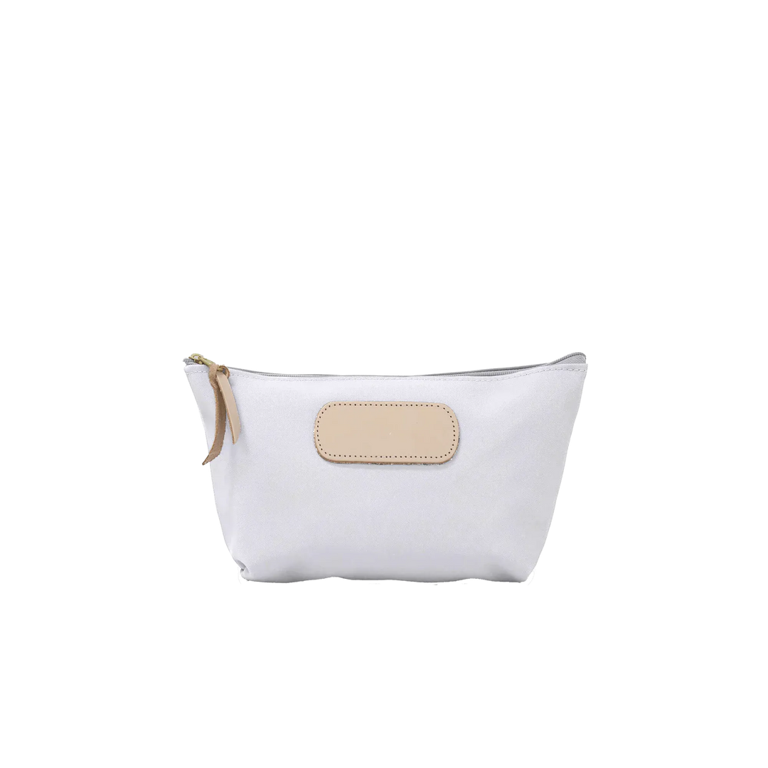 Jon Hart Design Bag White Coated Canvas Jon Hart Grande Zip Bag