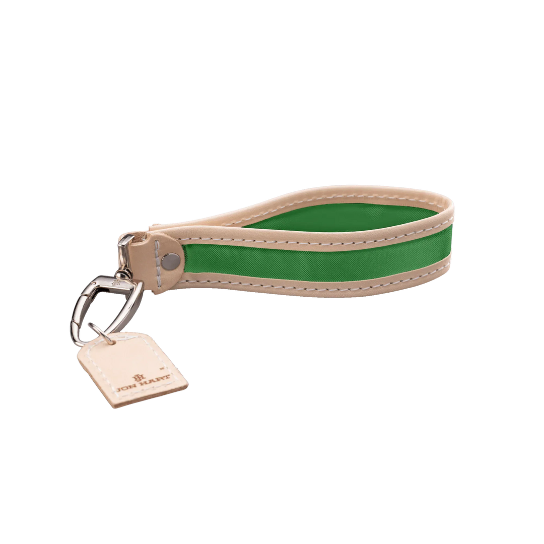 Jon Hart Design Keychain Kelly Green Coated Canvas Jon Hart Pearl Keychain