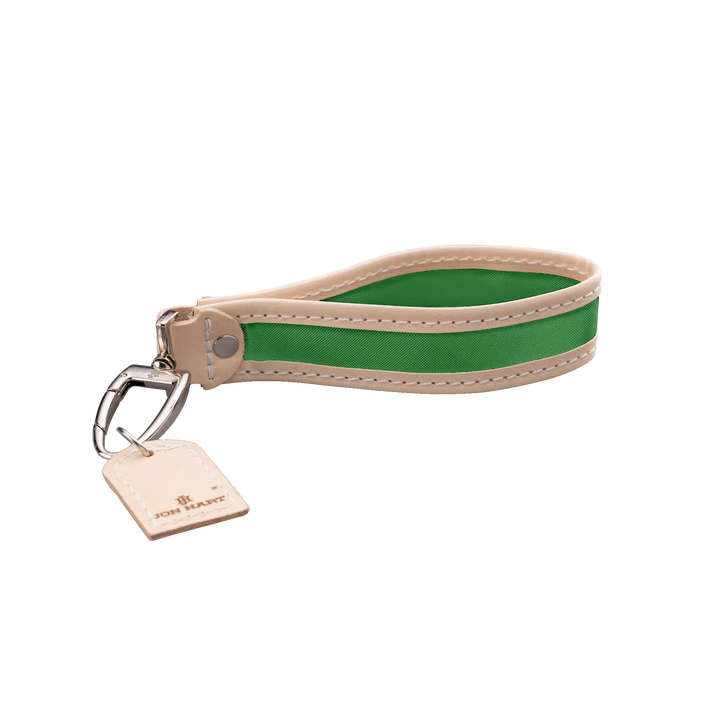 Jon Hart Design Keychain Kelly Green Coated Canvas Jon Hart Pearl Keychain