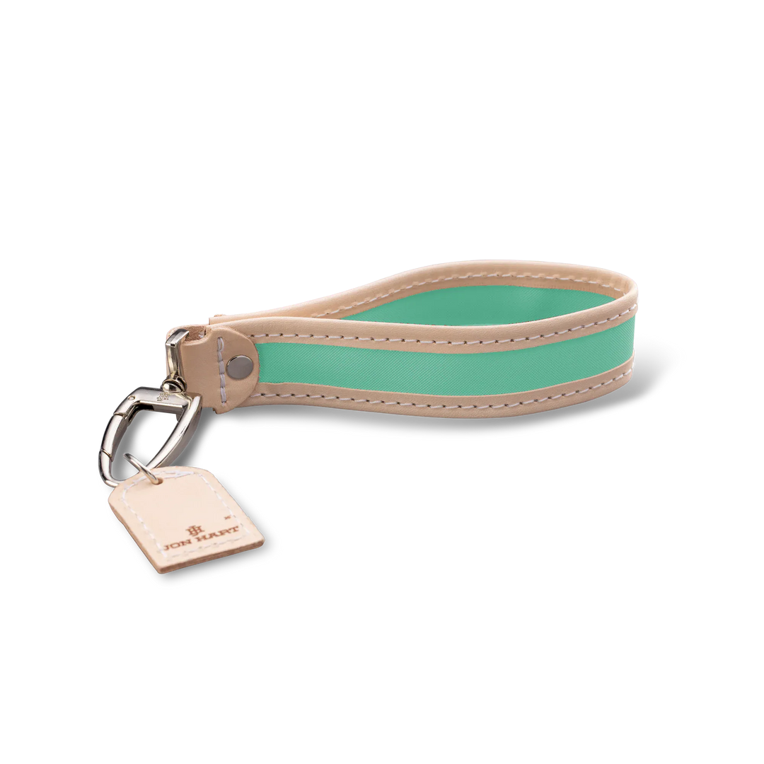 Jon Hart Design Keychain Mint Coated Canvas Jon Hart Pearl Keychain