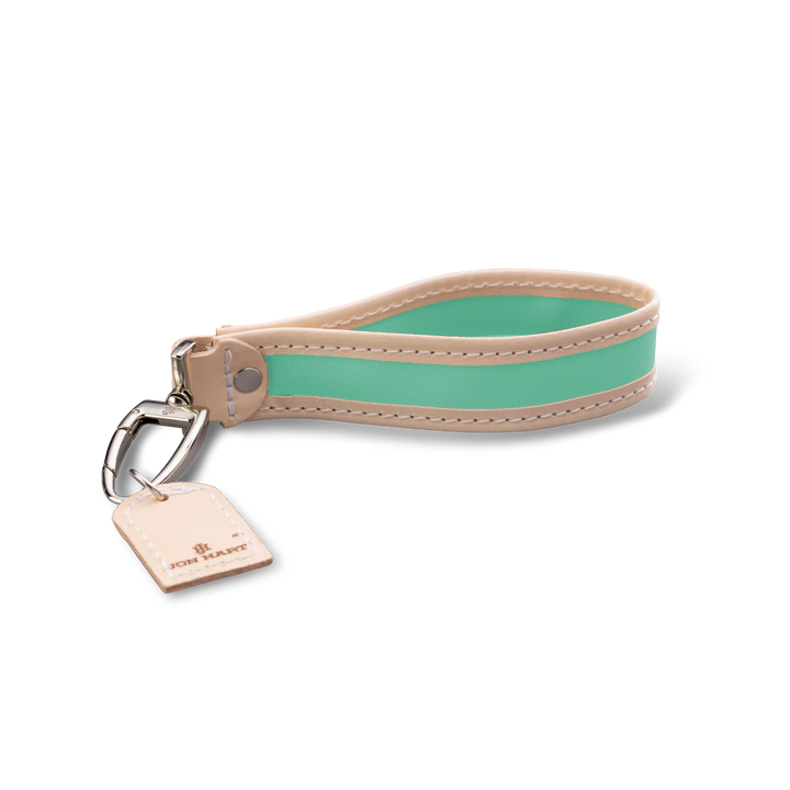 Jon Hart Design Keychain Mint Coated Canvas Jon Hart Pearl Keychain