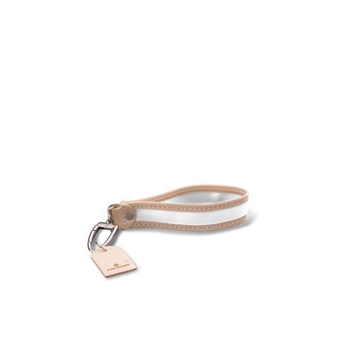 Jon Hart Design Keychain White Coated Canvas Jon Hart Pearl Keychain