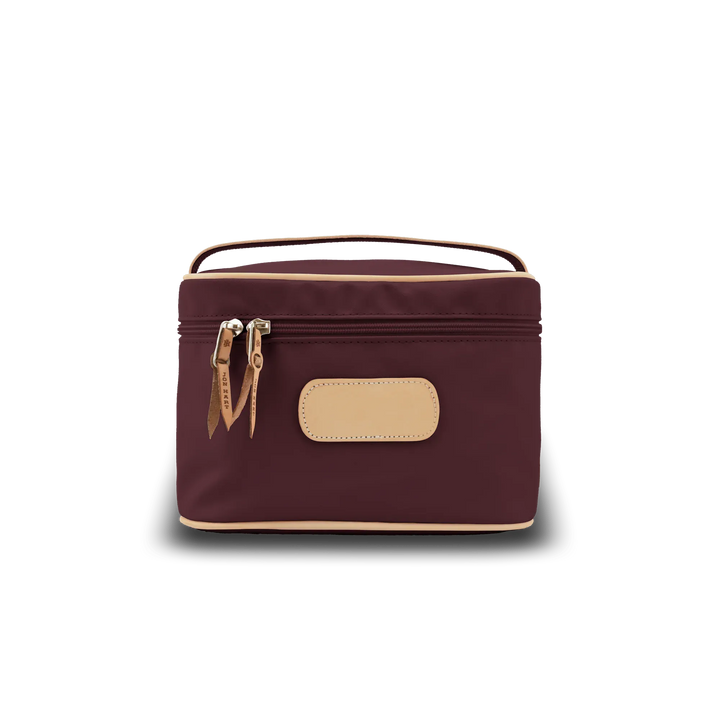 Jon Hart Design MakeUp Bag Burgundy Coated Canvas Jon Hart Makeup Case