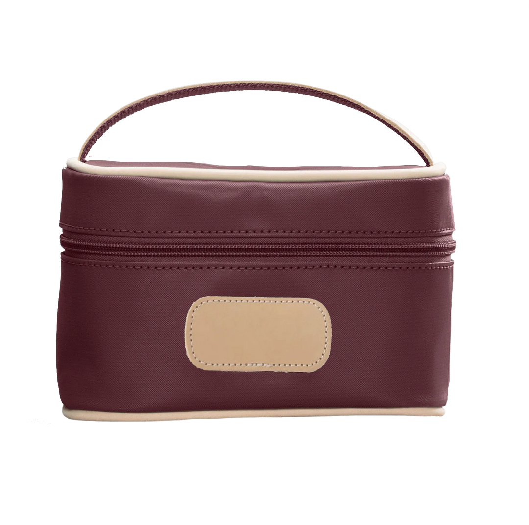 Jon Hart Design MakeUp Bag Burgundy Coated Canvas Jon Hart Mini Makeup Case