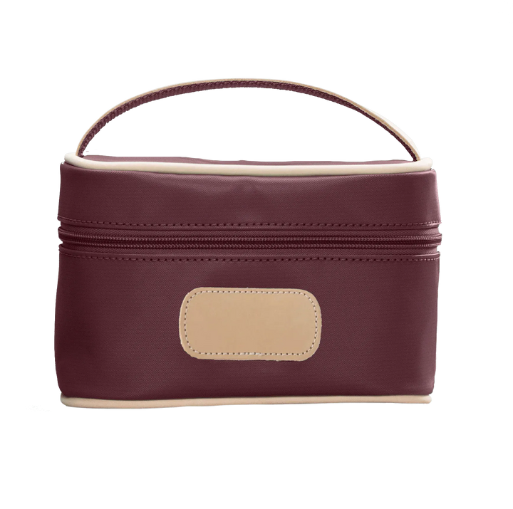 Jon Hart Design MakeUp Bag Burgundy Coated Canvas Jon Hart Mini Makeup Case