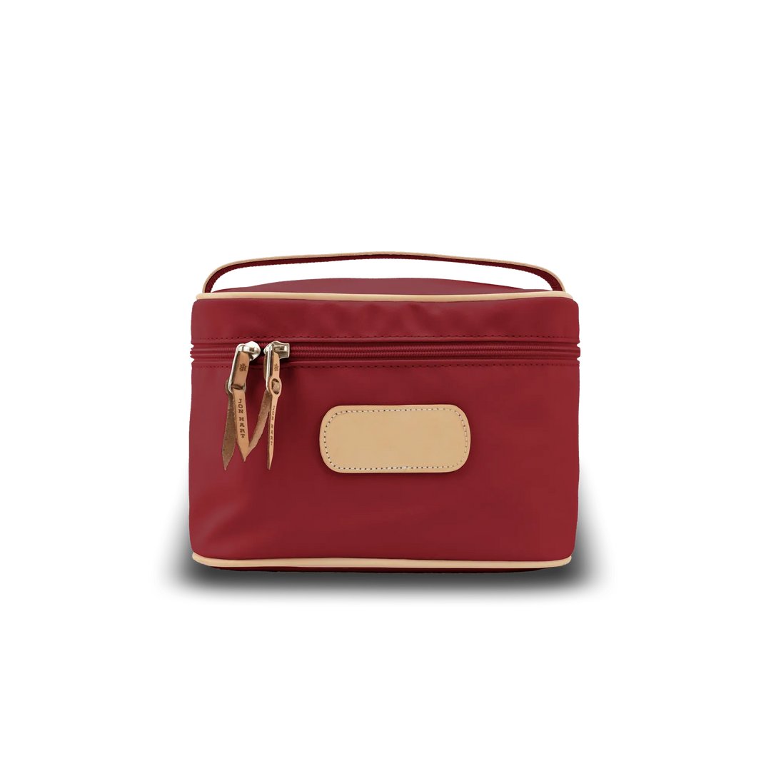 Jon Hart Design MakeUp Bag Red Coated Canvas Jon Hart Makeup Case