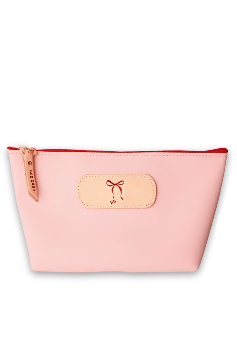 Jon Hart Design Tote Grande Zip Bag - Rose w/ Red Zipper / Logo Centered Jon Hart x Beaded Blondes Collab