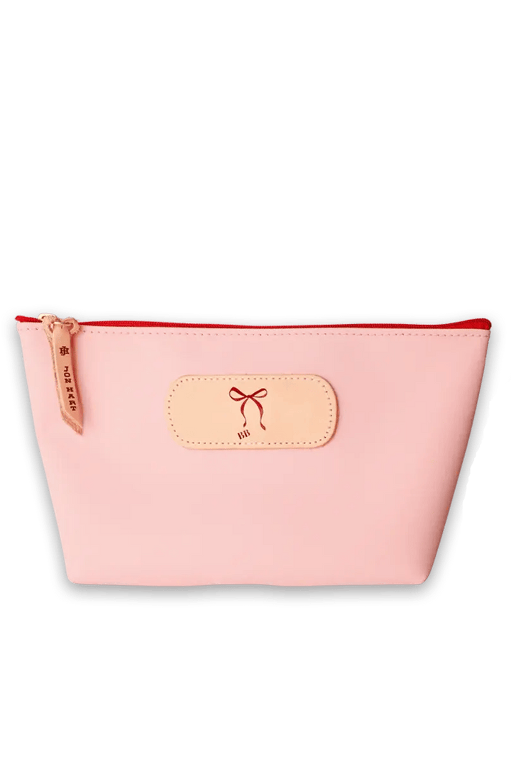 Jon Hart Design Tote Grande Zip Bag - Rose w/ Red Zipper / Logo Centered Jon Hart x Beaded Blondes Collab