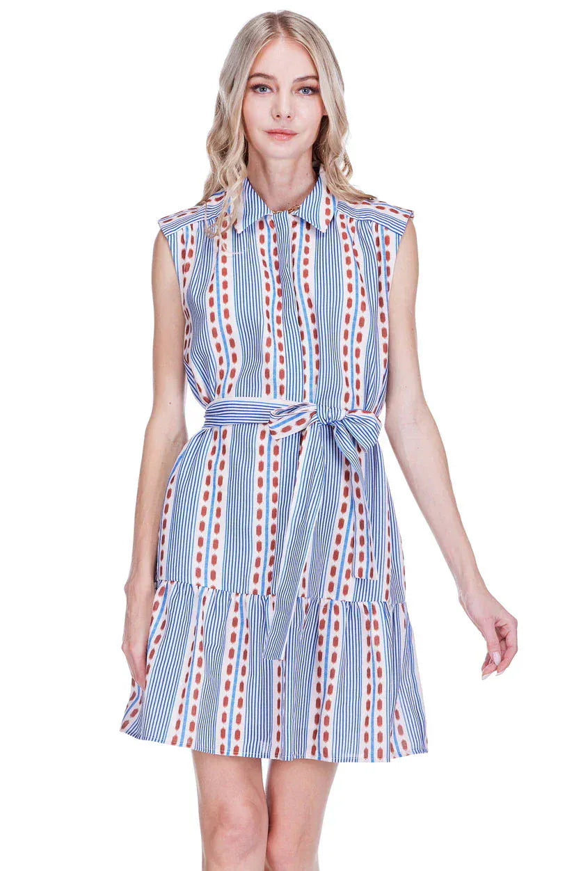 Joy Joy Dress Colonial Stripe / XS Maya Placket Shirt Dress