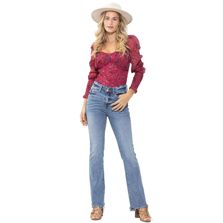 Judy Blue Denim High Waist Double-Button Bootcut