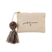 Karma Pouch just because Canvas Tassel Card Holder