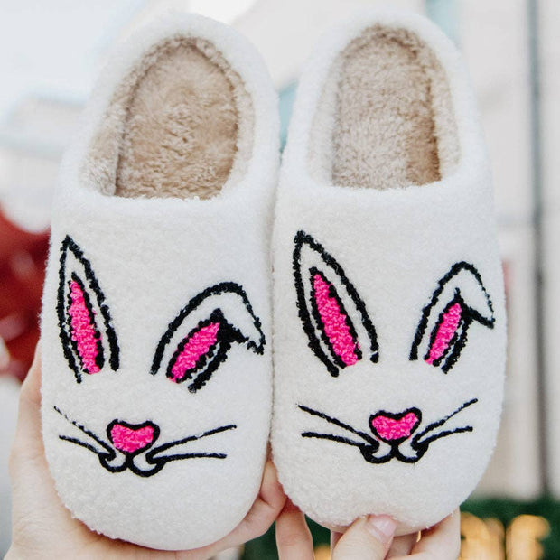 Katydid Slippers S/M Bunny Face Slippers For Women