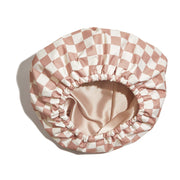 Kitsch Beauty Care Satin Lined Luxury Shower Cap - Checker