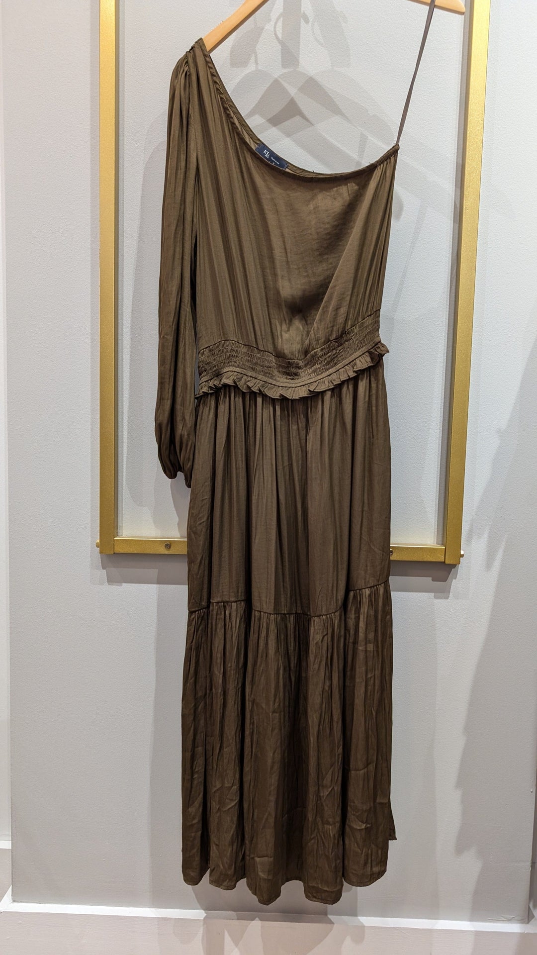 KLd. Signature Dress Brown / XS Ella Satin Dress