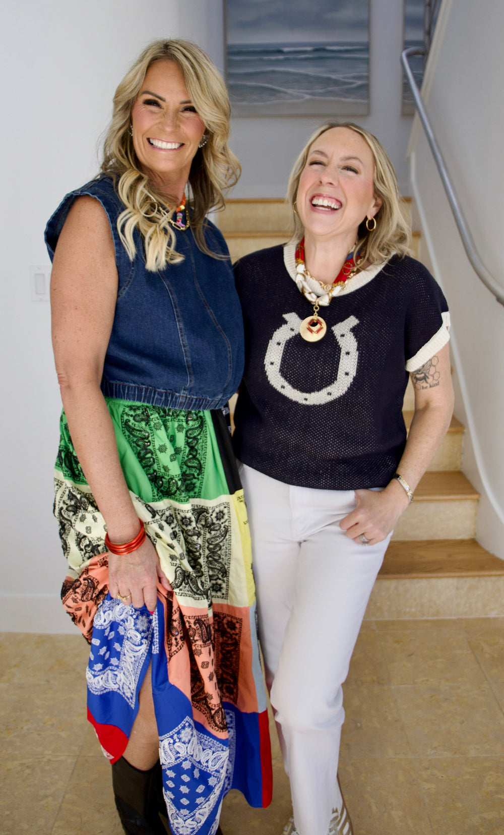 KLd. Signature Top Elena Horseshoe Top