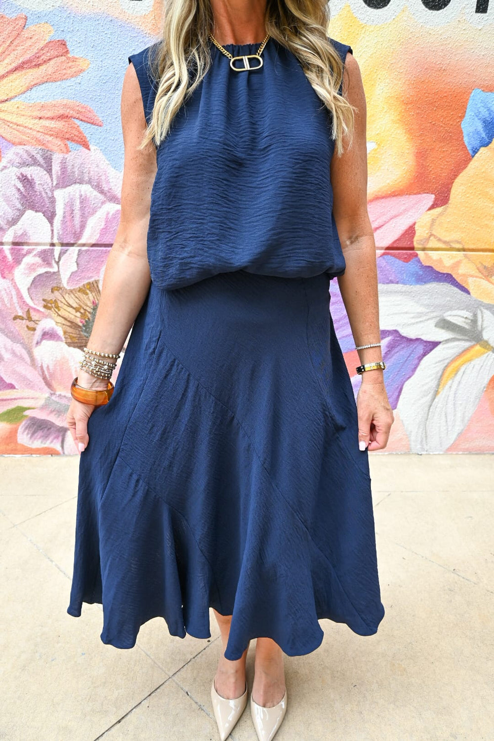 KLd. Signature Top Riley Bubble Top