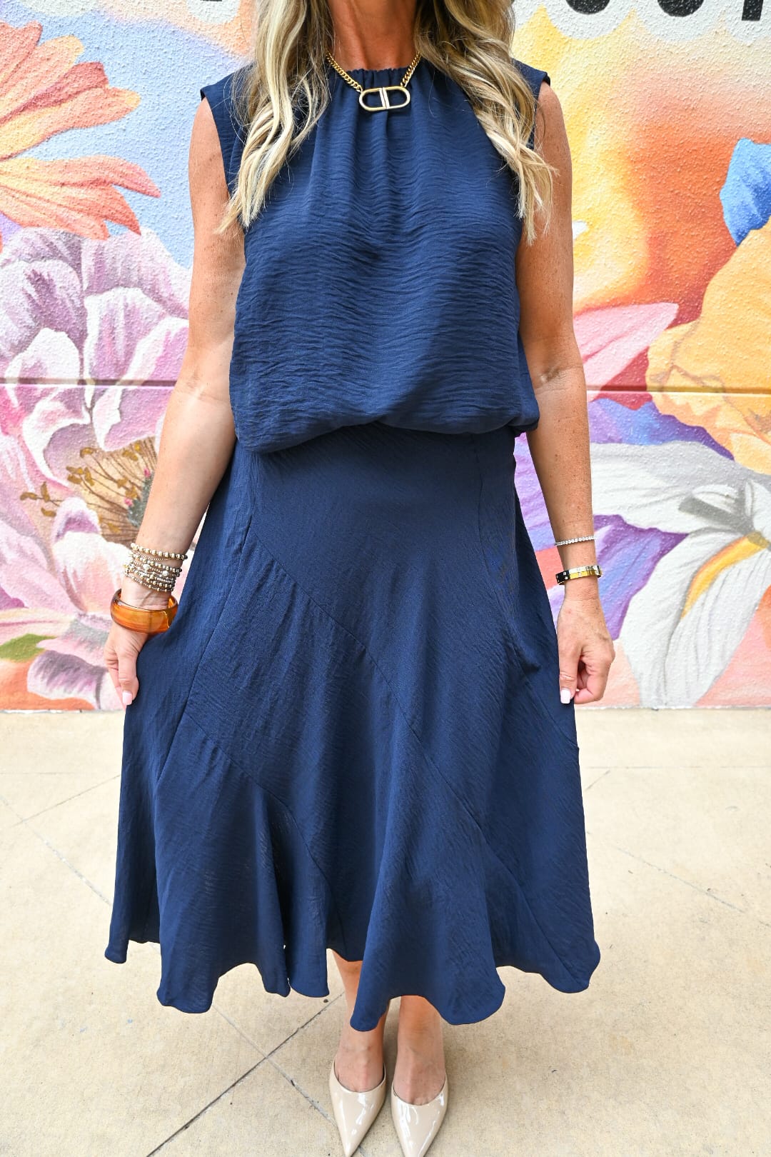KLd. Signature Top Riley Bubble Top