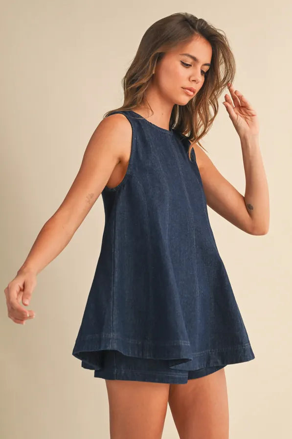 Klesis Set Danna Longline Shorts Set