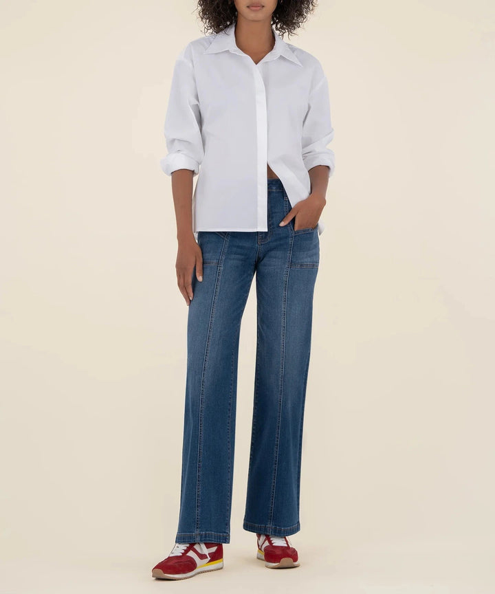 KUT from the Kloth Denim Align w/ Dark Wash / 00 Jean High Rise Wide Pant - KP2260MA1