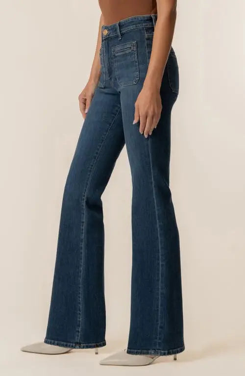 KUT from the Kloth Denim Ana High-Waist Flare Jeans - KP2576MA2