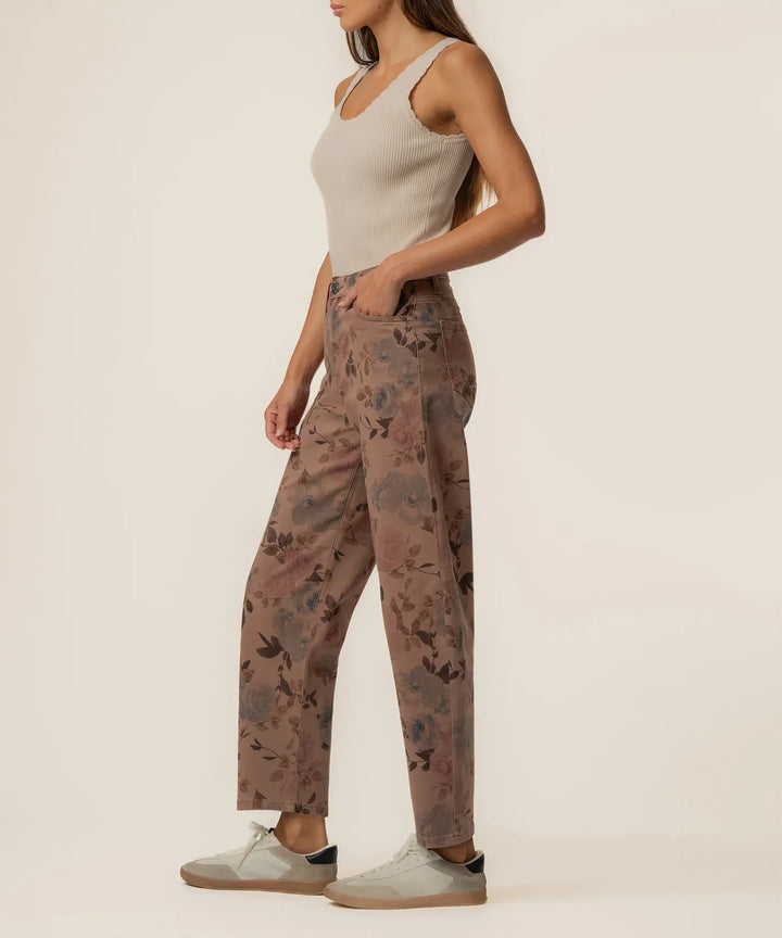 KUT from the Kloth Denim Ashton Twill High Rise Relaxed Leg - KB80201