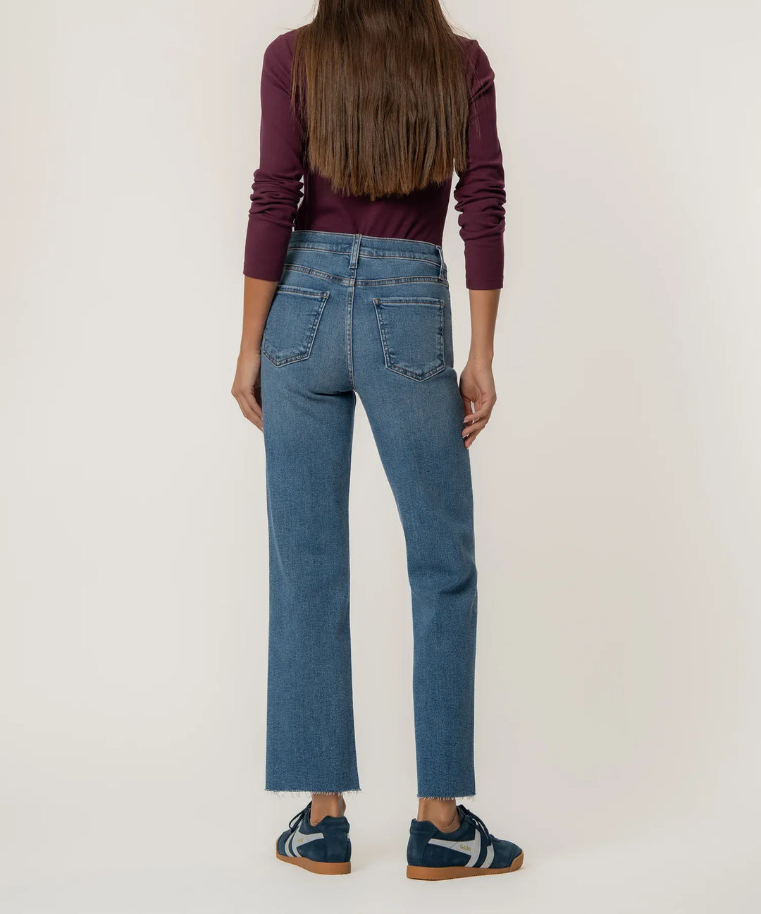 KUT from the Kloth Denim Avery High Rise Straight Leg - KP2448MA1