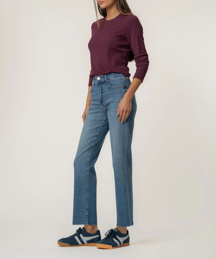 KUT from the Kloth Denim Avery High Rise Straight Leg - KP2448MA1