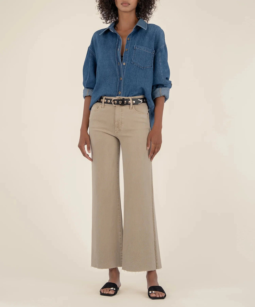 KUT from the Kloth Denim Biscuit / 00 Meg Wide Leg - KG1516