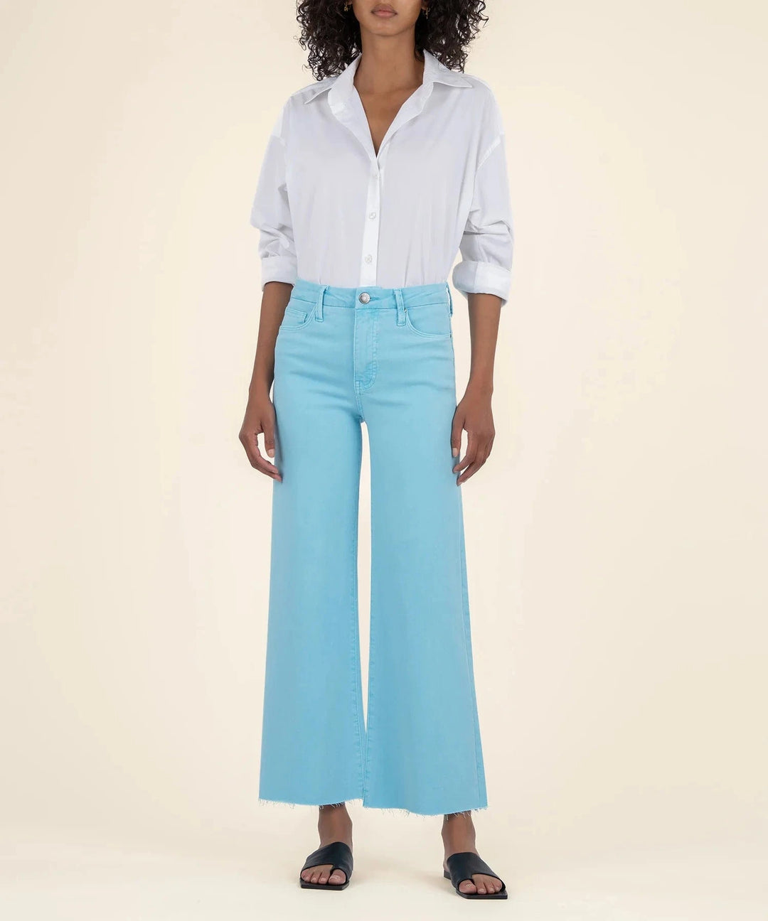 KUT from the Kloth Denim Capri Blue / 0 Meg Wide Leg - KG1516