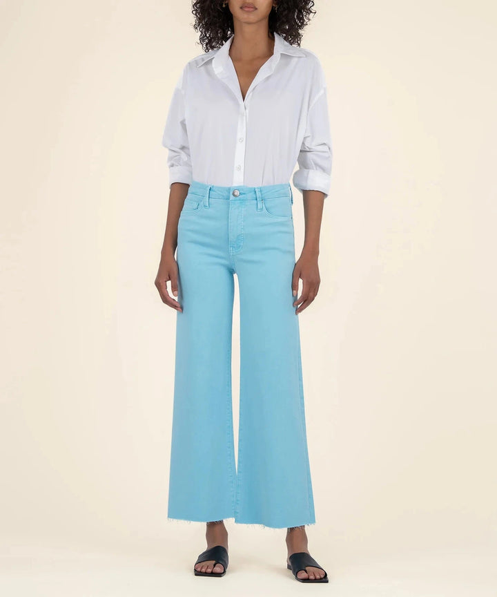 KUT from the Kloth Denim Capri Blue / 0 Meg Wide Leg - KG1516