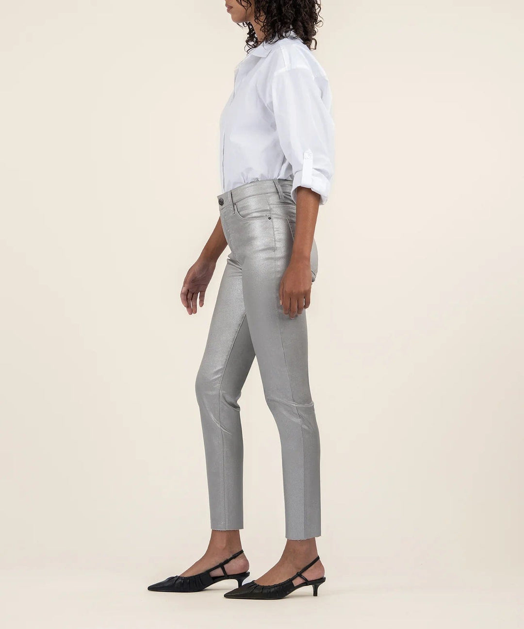 KUT from the Kloth Denim Charlize Coated High Rise - KP1957MA5