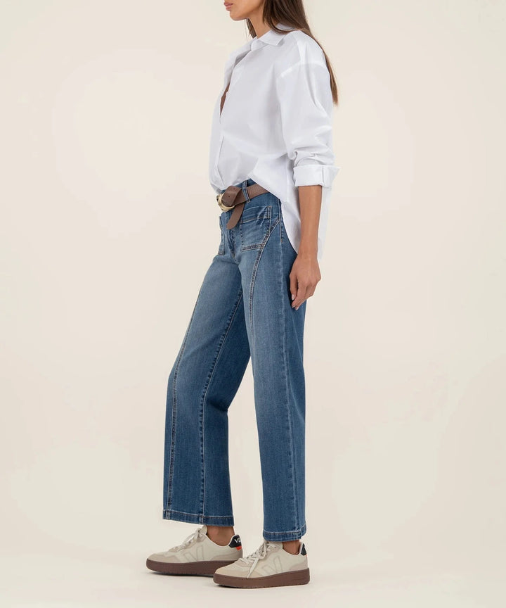 KUT from the Kloth Denim Charlotte High Rise Wide Leg - KG2294MA1