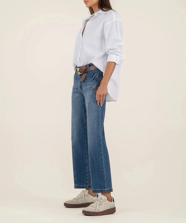 KUT from the Kloth Denim Charlotte High Rise Wide Leg - KG2294MA1