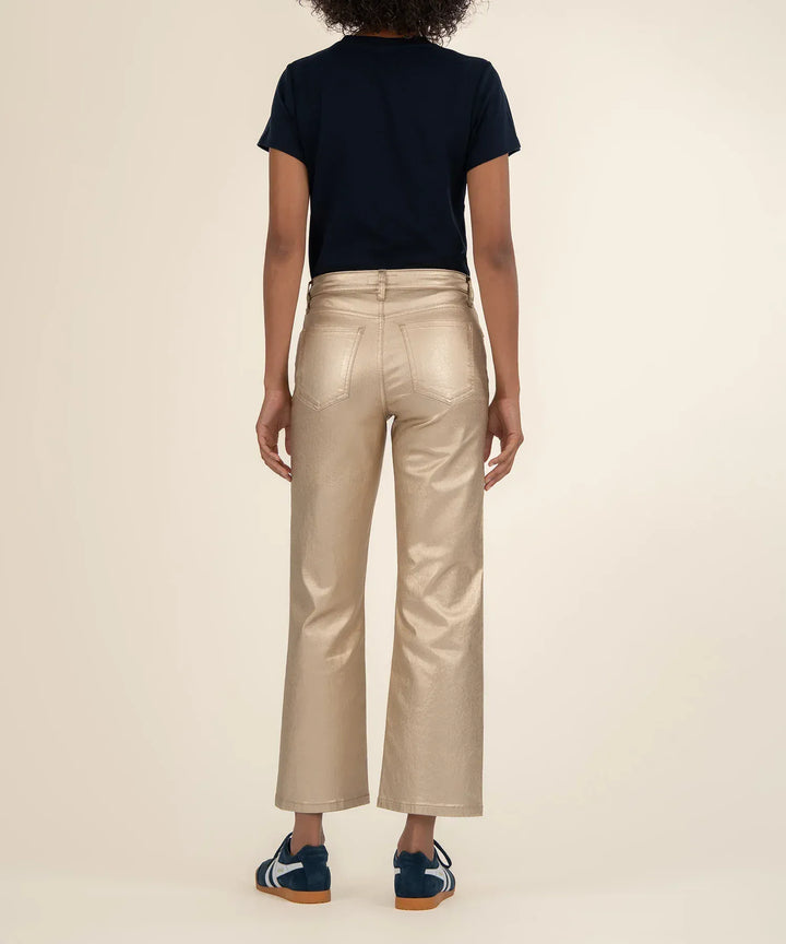 KUT from the Kloth Denim Charlotte Metallic High Rise Wide Leg - KG1998MB3