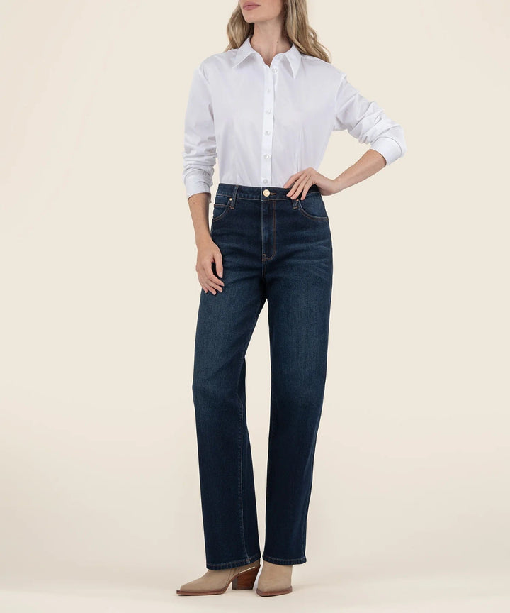 KUT from the Kloth Denim Feelings / Dark Base / 00 Sienna High Rise Wide Leg - KP1669MC6