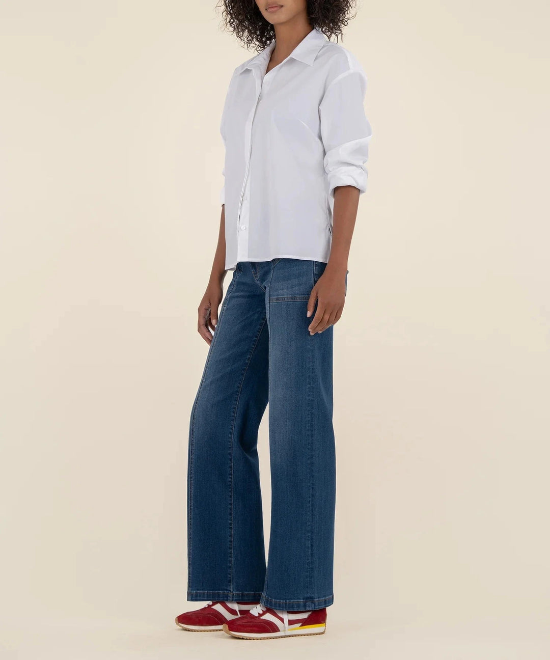 KUT from the Kloth Denim Jean High Rise Wide Pant - KP2260MA1
