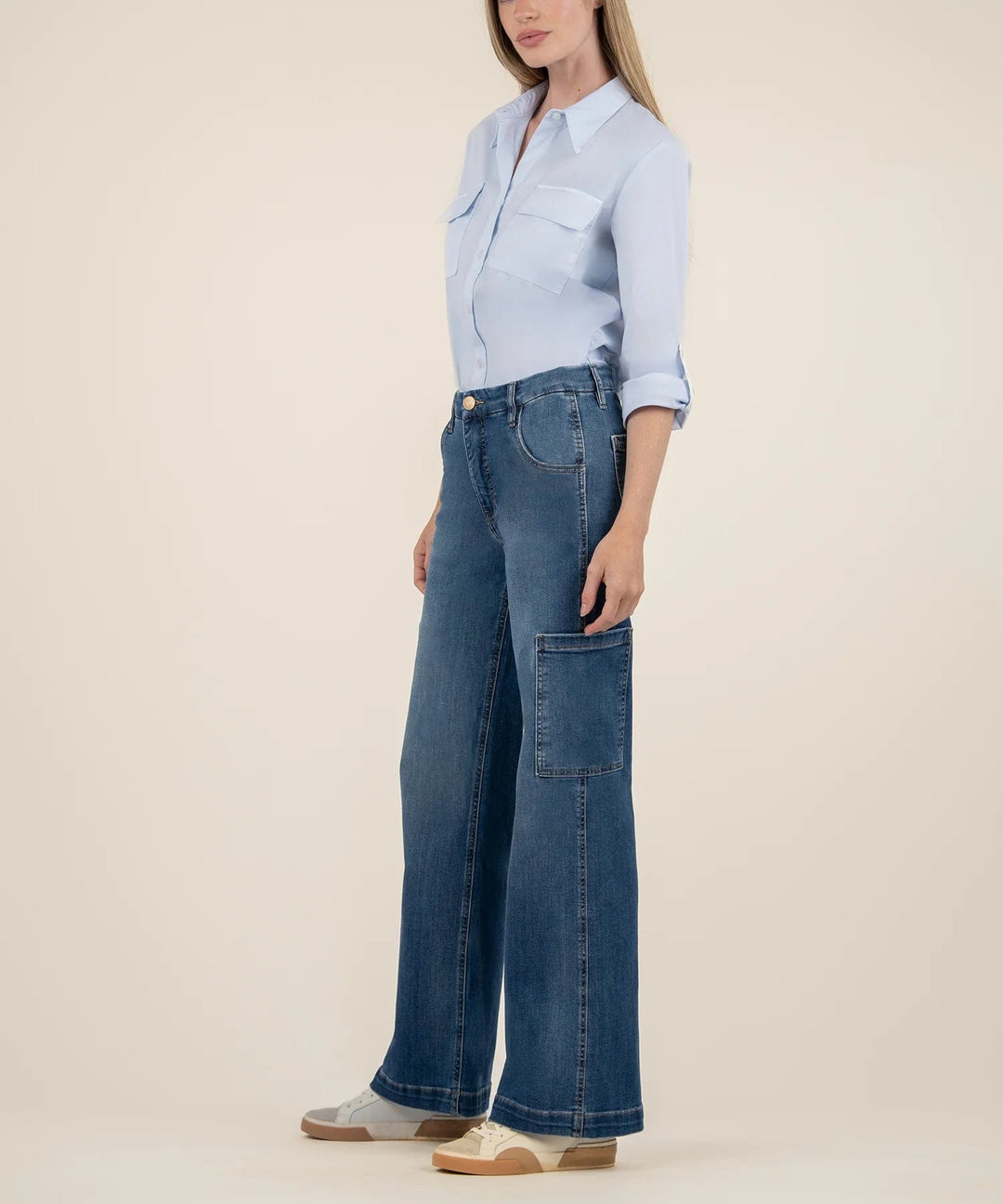 KUT from the Kloth Denim Jodi High Rise Wide Leg - KP1785MA6