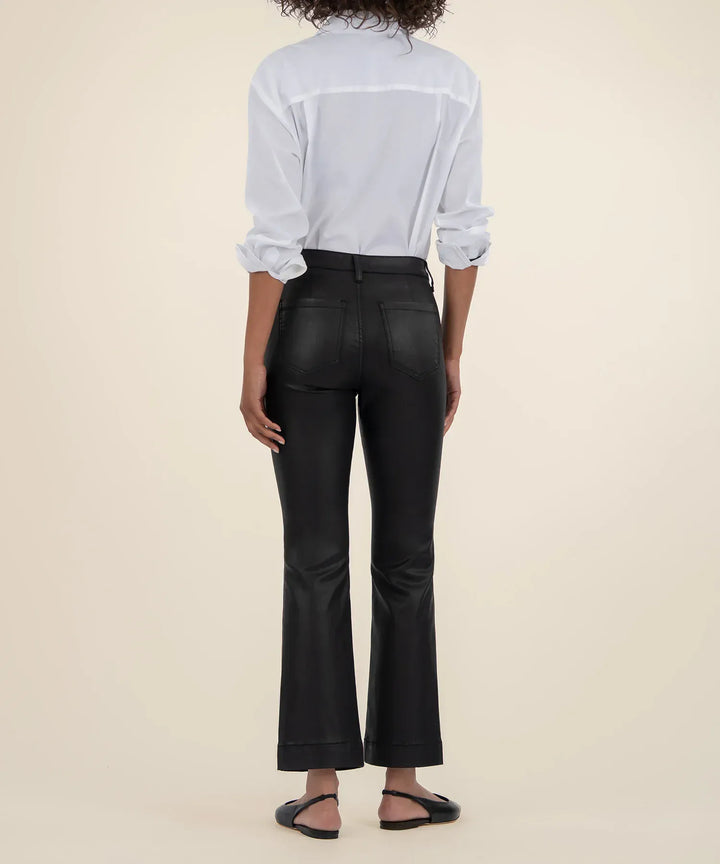 KUT from the Kloth Denim Kelsey Coated High Rise Ankle Flare - KB68901