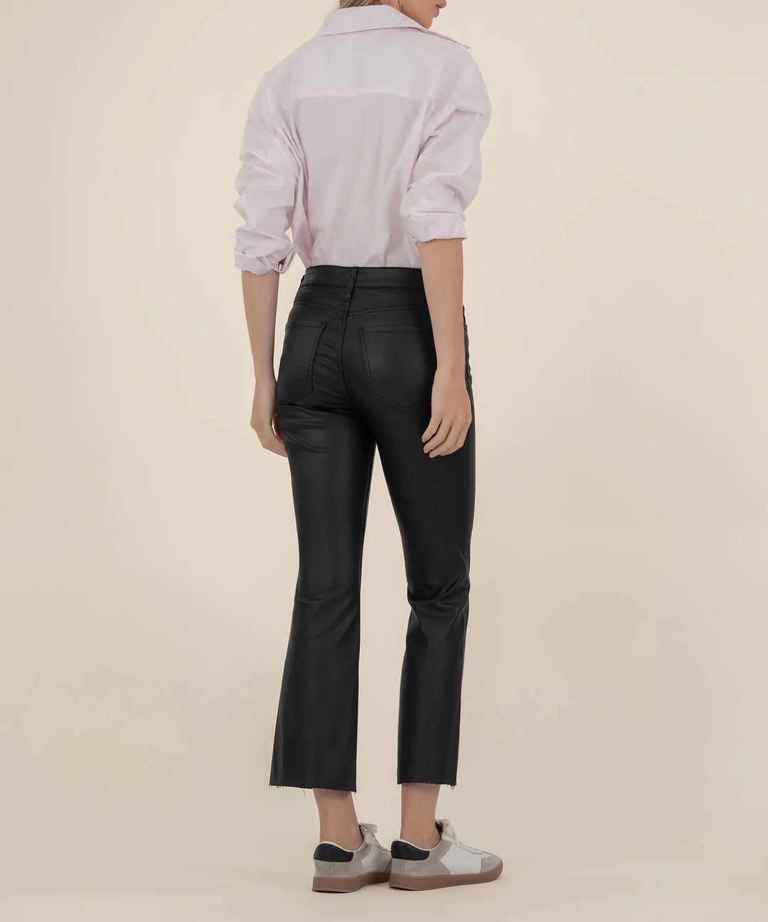 KUT from the Kloth Denim Kelsey Coated High Rise Ankle Flare - KP0513MB2